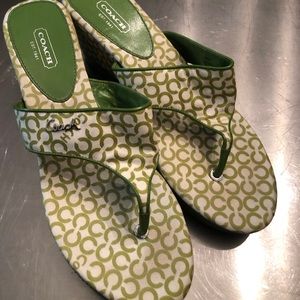 Coach wedge sandals